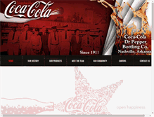 Tablet Screenshot of coca-coladrpepper.com